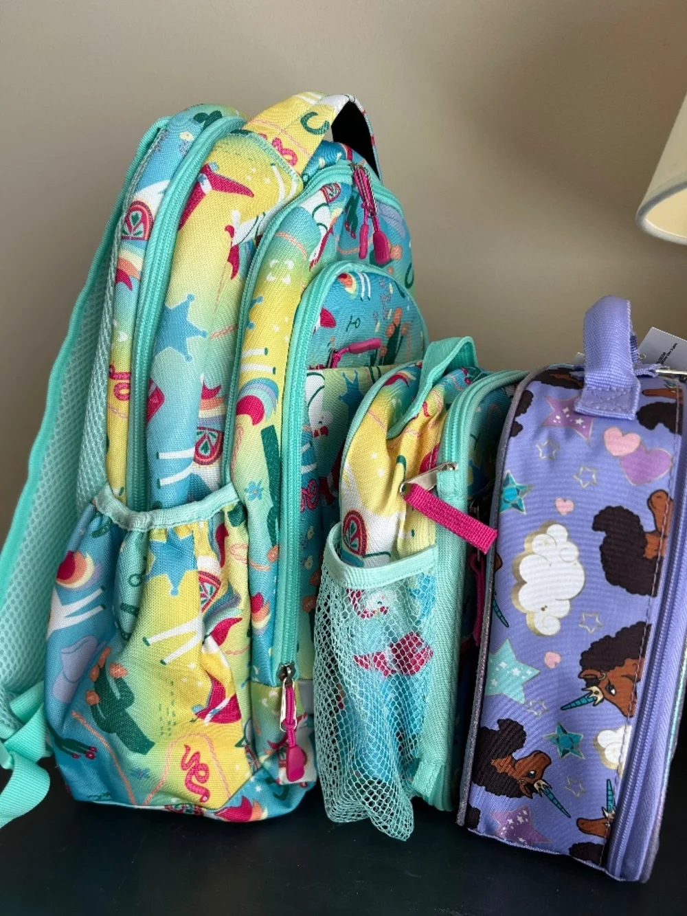 New backpack&lunch boxes set